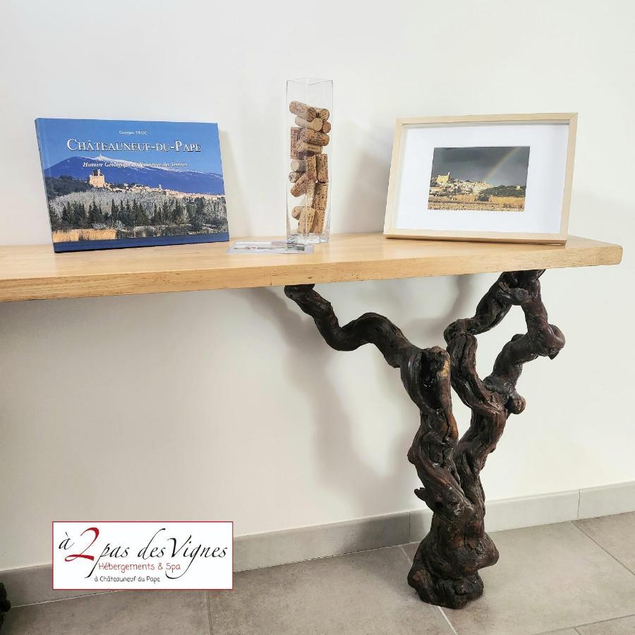 A 2 Pas Des Vignes, Hebergements Et Spa, Maison Numero 6, A Chateauneuf Du Pape Kültér fotó