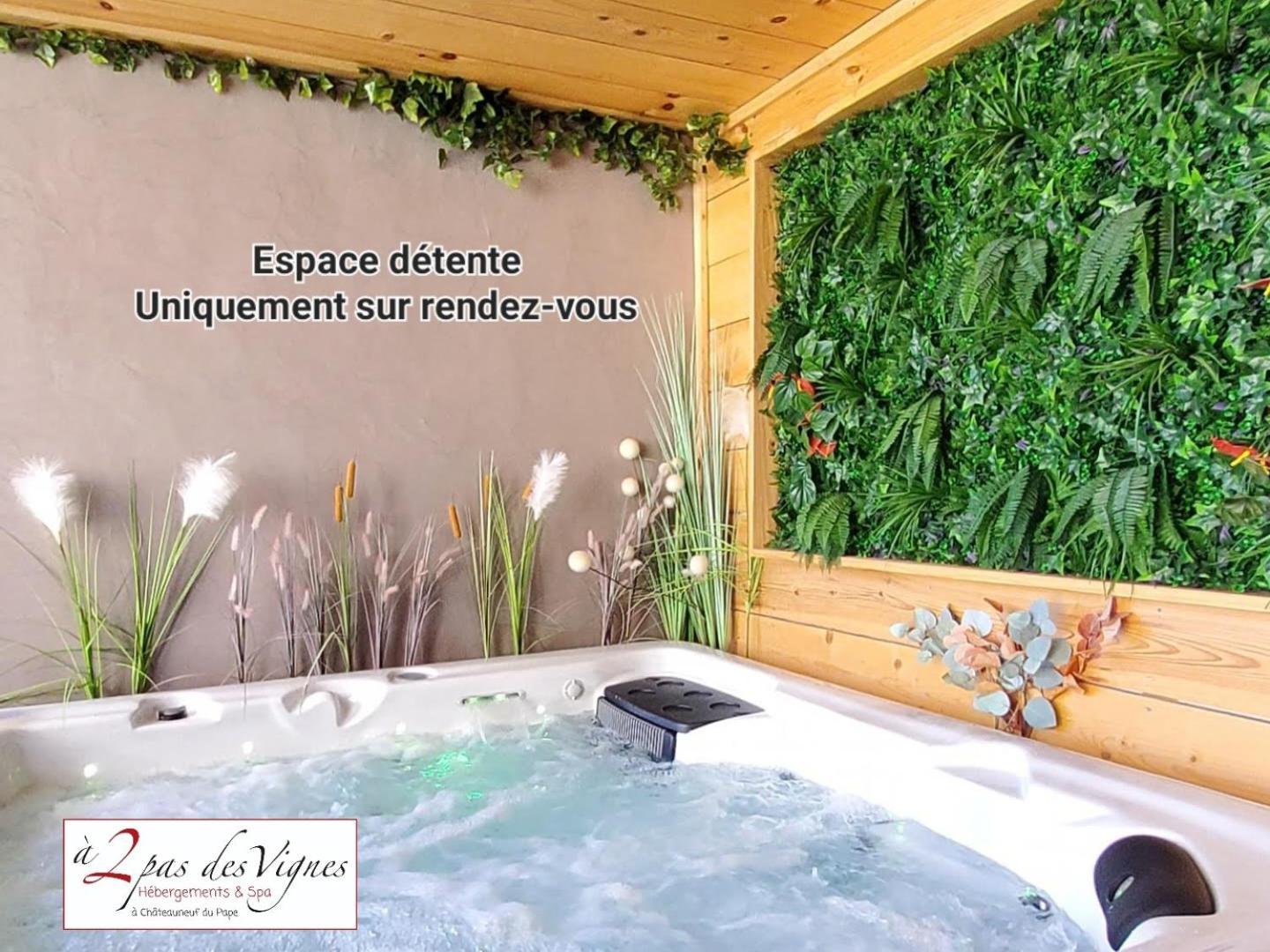 A 2 Pas Des Vignes, Hebergements Et Spa, Maison Numero 6, A Chateauneuf Du Pape Kültér fotó